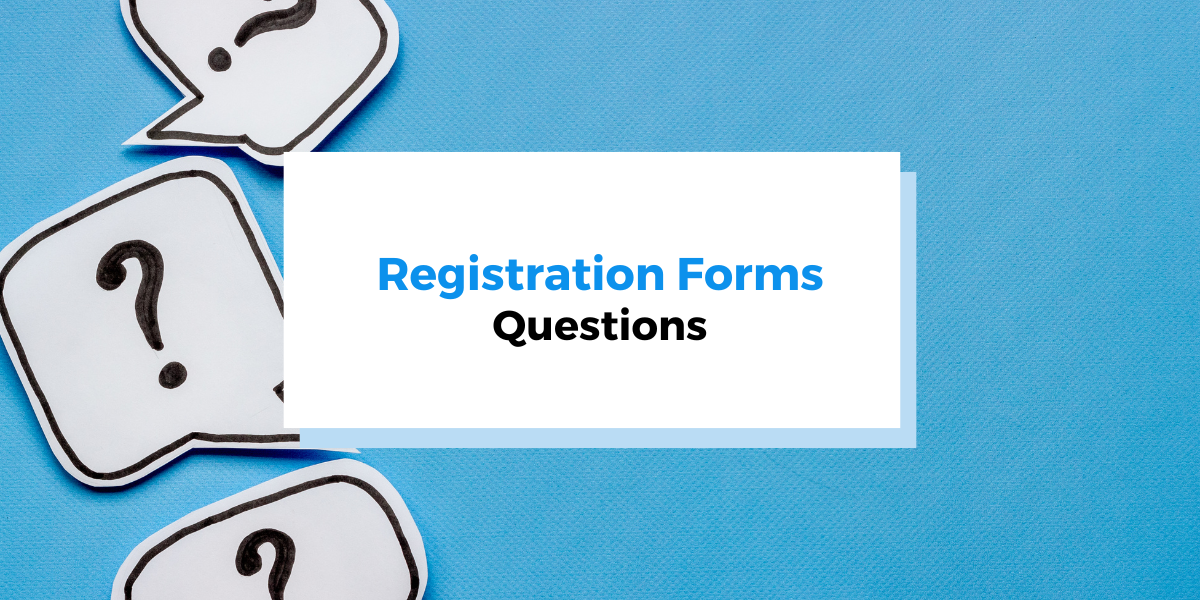 registration form questions header