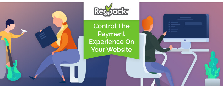 control the payment experience on your website