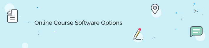 Online course management software options