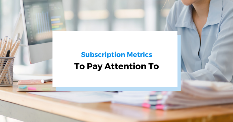 subscription metrics header