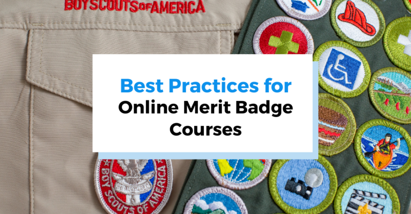 best practices for online merit badge courses header photo