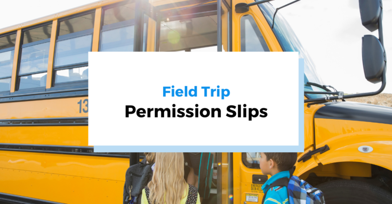 field trip permission slip blog header